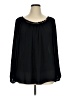 Jennifer Lopez 100% Polyester Black Long Sleeve Blouse Size XL - photo 1