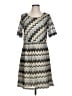 Pixley Chevron-herringbone Gray Casual Dress Size L - photo 1