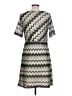 Pixley Chevron-herringbone Gray Casual Dress Size L - photo 2