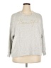 Cupio Metallic Silver Sweatshirt Size 2X - photo 1