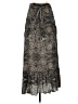 Lie Paisley Gray Casual Skirt Size 0 - photo 1