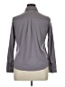 Unbranded Solid Gray Long Sleeve Button-Down Shirt Size XL (estimated) - photo 2