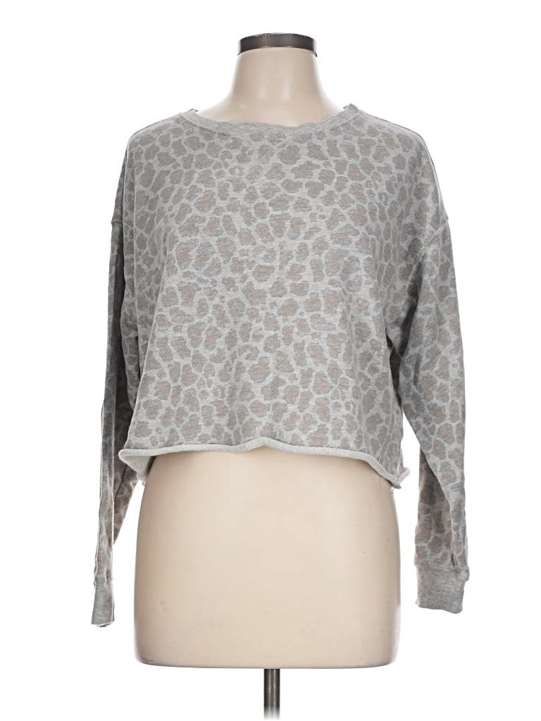 Pre-owned Colsie Pullover Sweater In Gray