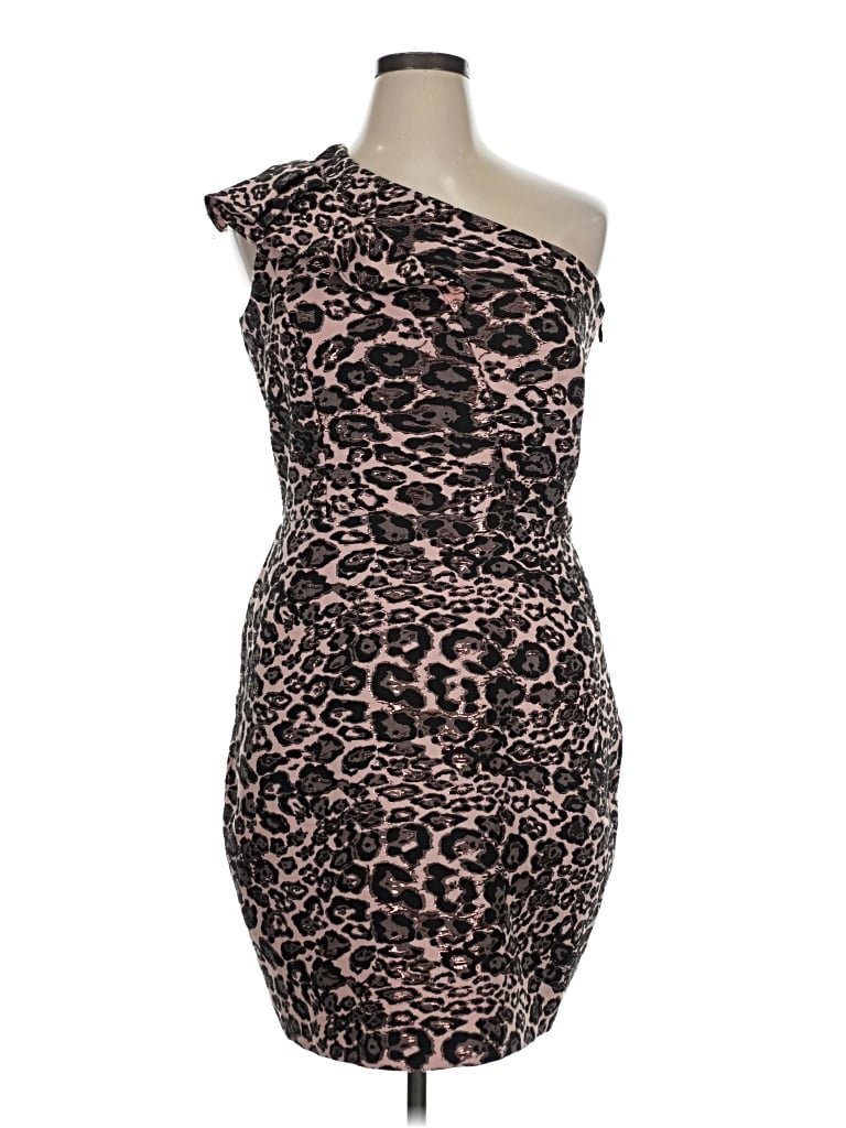 Pre-owned Parker Cocktail Dress In Brown