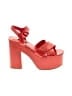 Nine West Solid Orange Red Sandals Size 7 1/2 - photo 1