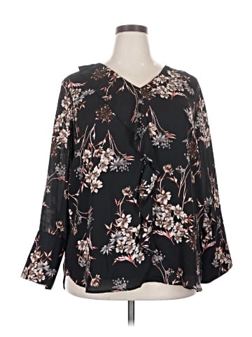 Roz & Ali Long Sleeve Blouse (view 1)