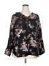 Roz & Ali 100% Polyester Black Long Sleeve Blouse Size 2X - photo 1
