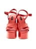 Nine West Solid Orange Red Sandals Size 7 1/2 - photo 2