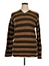 Express Stripes Brown Pullover Sweater Size XL - photo 1
