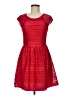 Buttons Hearts Red Cocktail Dress Size M - photo 1
