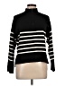 DKNY Jeans Stripes Black Turtleneck Sweater Size L - photo 1