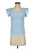 Shein Blue Short Sleeve Top Size 2 - photo 1