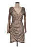 Unbranded Metallic Silver Cocktail Dress Size M - photo 1