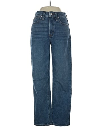 Madewell The Petite Perfect Vintage Straight Jean in Mayfield Wash (view 1)