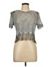 Assorted Brands Silver Short Sleeve Top Size 10 - photo 1