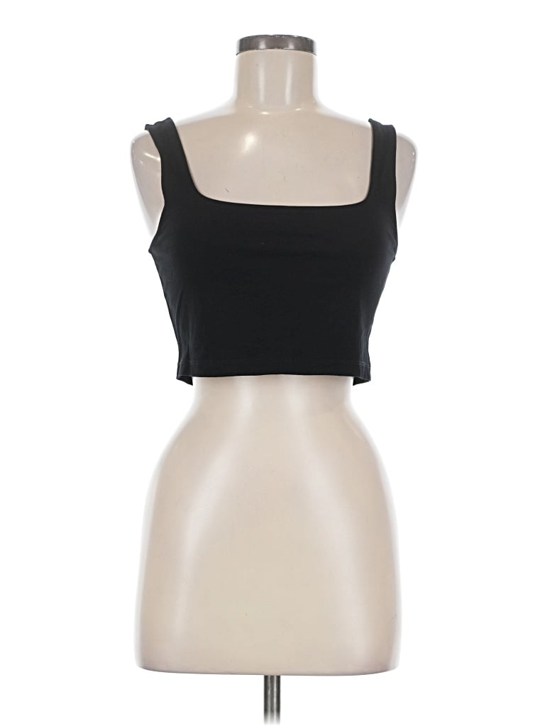Pre-owned Lou & Grey Tube Top Black Strapless Neckline Tops