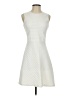 Theory Chevron-herringbone Ivory Cocktail Dress Size 2 - photo 1