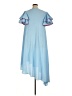 ZAYAN THE LABEL 100% Polyester Blue Casual Dress Size 12 - photo 2