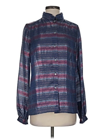 Marc Jacobs Long Sleeve Silk Top (view 1)