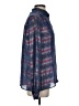 Marc Jacobs Blue Long Sleeve Silk Top Size 6 - photo 4