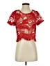 Lovers + Friends Red Short Sleeve Top Size S - photo 1