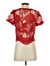 Lovers + Friends Red Short Sleeve Top Size S - photo 2