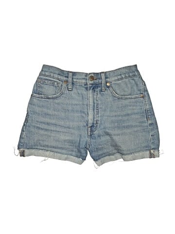 Madewell High-Rise Denim Shorts in Malden Wash (view 1)