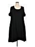 Sejour 100% Polyester Solid Black Casual Dress Size 18 - photo 1