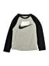 Nike 100% Polyester Gray 3/4 Sleeve T-Shirt Size 6 - 7 - photo 1