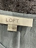 Ann Taylor LOFT 100% Polyester Gray Long Sleeve Blouse Size L - photo 7
