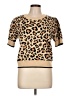 On 34th Animal Print Tan Pullover Sweater Size L - photo 1
