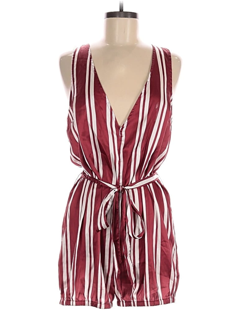 Pre-owned By Anthropologie Romper In Burgundy