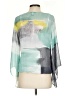 Alfani 100% Polyester Color Block Teal 3/4 Sleeve Blouse Size XS - photo 2