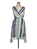 DKNY 100% Polyester Tie-dye Green Cocktail Dress Size 14 - photo 1