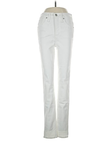 Madewell 10" High-Rise Skinny Jeans in Pure White (view 1)