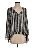 Parker 100% Polyester Gray 3/4 Sleeve Blouse Size S - photo 1