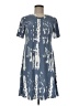 Unbranded Print Blue Casual Dress Size M - photo 1