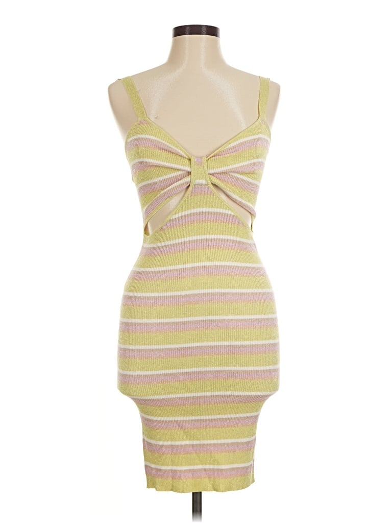 Pre-owned Olivaceous Cocktail Dress In Yellow