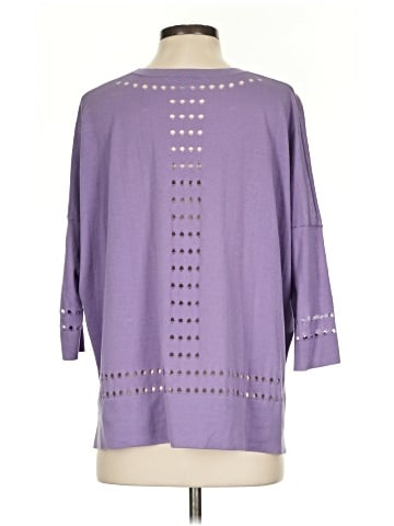 Cotton by Autumn Cashmere 3/4 Sleeve Top (view 2)