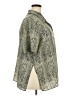 Noni Nona 100% Polyester Animal Print Silver Gray Short Sleeve Blouse Size 3X - photo 4