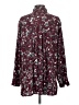 J.Jill 100% Polyester Floral Multi Color Burgundy 3/4 Sleeve Blouse Size S - photo 2