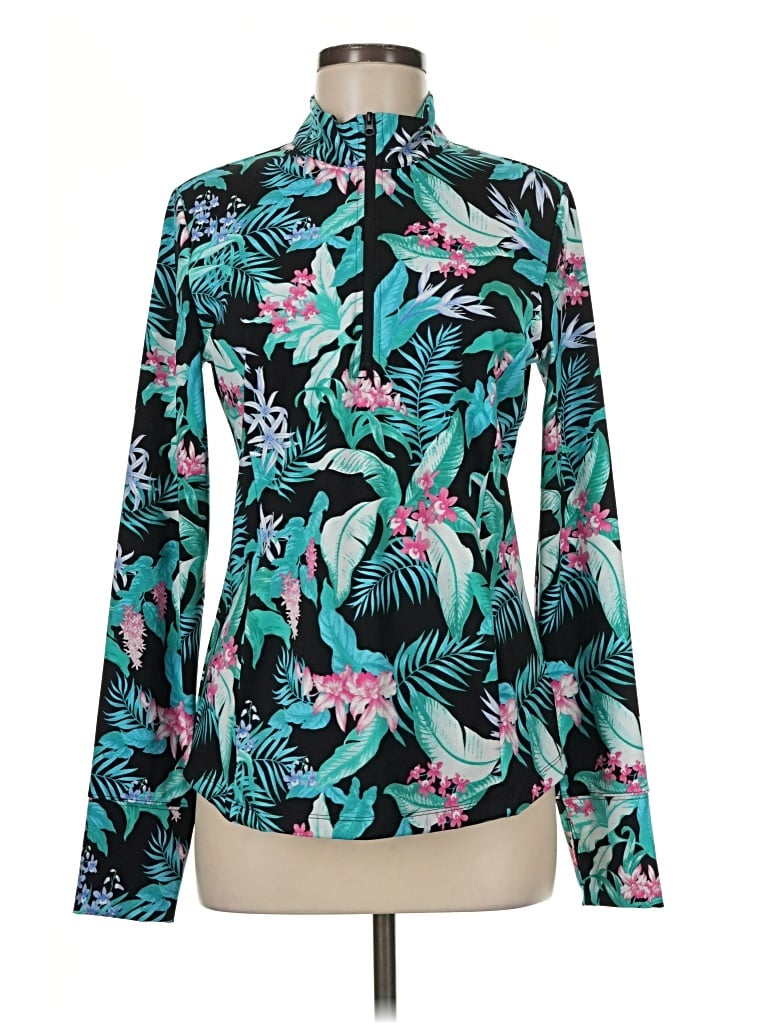 Pre-owned Tommy Bahama Cardigan Sweater In Teal