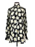 Solid & Striped 100% Polyester Floral Black Long Sleeve Blouse Size XS - photo 1