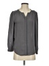 Joie 100% Silk Gray Long Sleeve Silk Top Size XS - photo 1