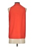 Diane von Furstenberg 100% Polyester Orange Sleeveless Blouse Size P (petite) - photo 2