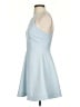 Elizabeth and James Solid Blue Cocktail Dress Size 4 - photo 5