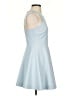 Elizabeth and James Solid Blue Cocktail Dress Size 4 - photo 4