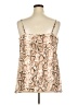Suzanne Betro 100% Polyester Animal Print Gold Tan Tank Top Size 2X - photo 2