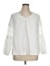 BLOOMCHIC 100% Cotton White Long Sleeve Blouse Size 14 - 16 - photo 1