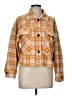 For The Republic Plaid Orange Jacket Size M - photo 1